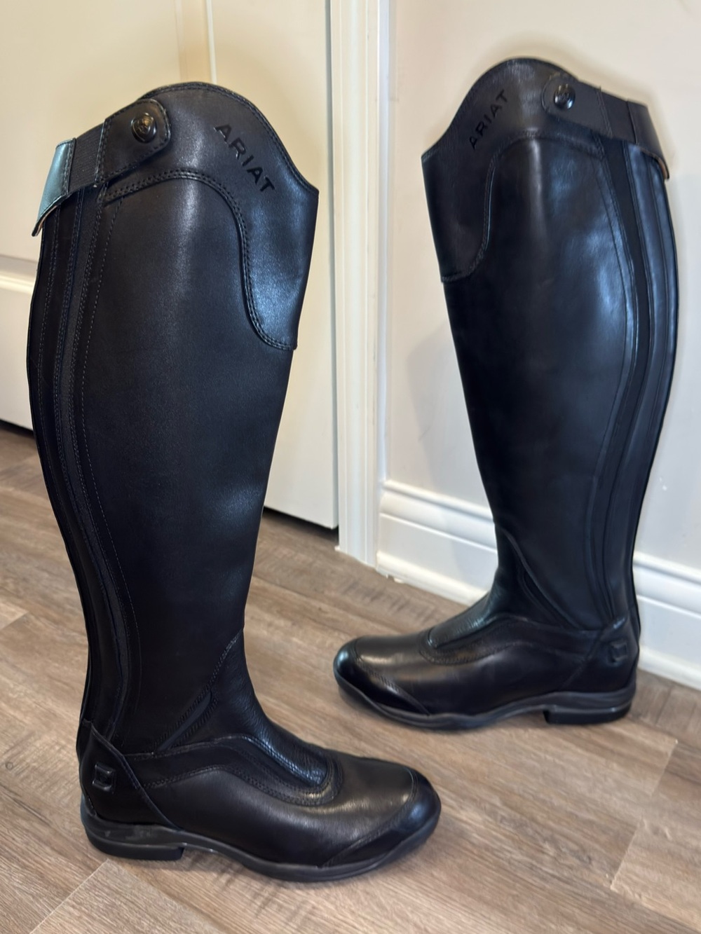 Ariat V Sport Zip Tall Black Leather Riding Boots